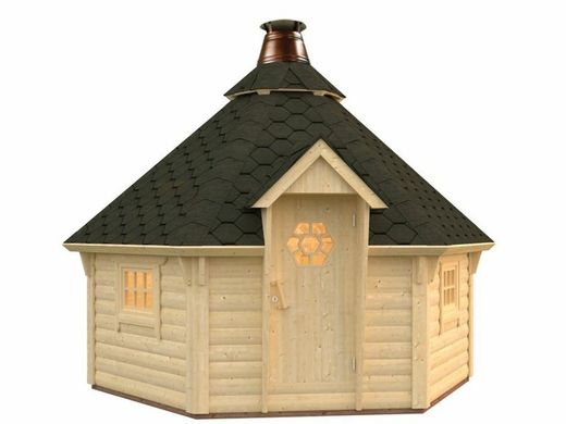 Pavillon en bois Palmako EVA Barbecue 8,7 m2 326 cm PA44-3833 104592