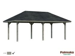Pabellon de madera PALMAKO CONNECT BIANCA 16.6 m2 672 X 384 cm 110184