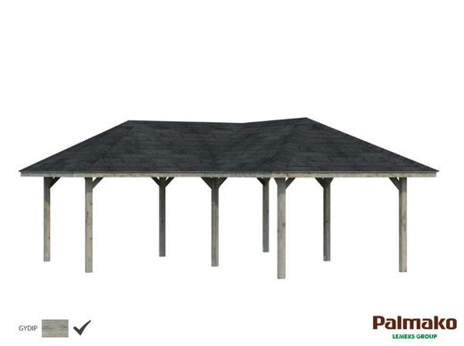 Pabellon de madera PALMAKO CONNECT BIANCA 24.9 m2 672 X 672 cm 109381