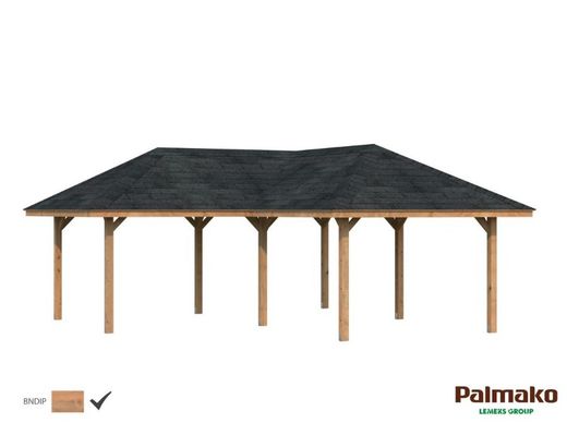 Pabellon de madera PALMAKO CONNECT BIANCA 24.9 m2 672 X 672 cm 109381