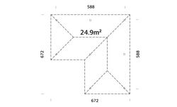 Pabellon de madera PALMAKO CONNECT BIANCA 24.9 m2 672 X 672 cm 109381