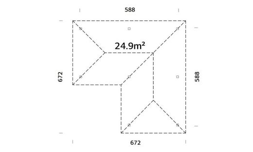 Pabellon de madera PALMAKO CONNECT BIANCA 24.9 m2 672 X 672 cm 109381
