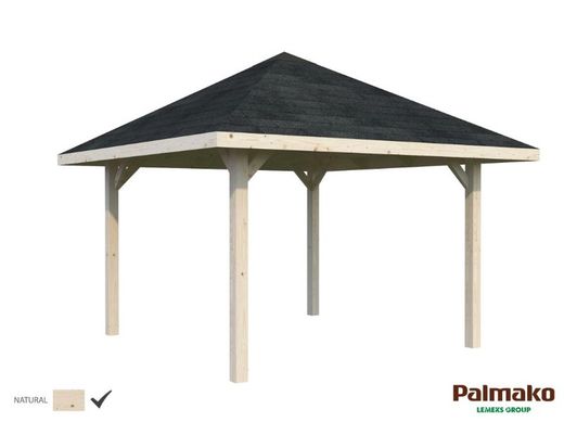 Pabellon de madera PALMAKO CONNECT BIANCA 8.3 M2 384 X 384 cm 109392
