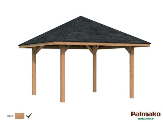 Pabellon de madera PALMAKO CONNECT BIANCA 8.3 M2 384 X 384 cm 109392