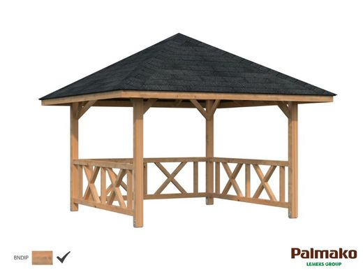 Pabellon de madera PALMAKO CONNECT BIANCA 8.3 M2 SET 1110144