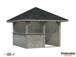 Pabellon de madera PALMAKO CONNECT BIANCA 8.3 M2 SET 3 110132
