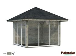 Pabellon de madera PALMAKO CONNECT BIANCA 8.3 M2 SET 4 110132