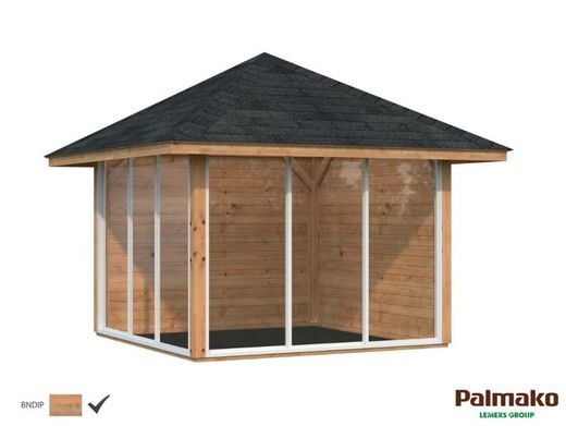 Pabellon de madera PALMAKO CONNECT BIANCA 8.3 M2 SET 4 110132