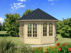 Palmako veronica 7 pavilhão de madeira 9,2 m2 337 cm pa34-3434-7 107373