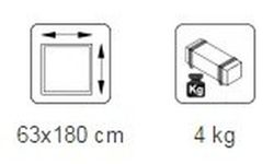 Pack 20 treillis bois Palmako matilde 1 63 x 180 cm BF1012