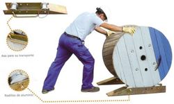 Paire de patins pour bobines 1.000 kg 12097