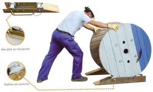 Paire de patins pour bobines 1.000 kg 12097