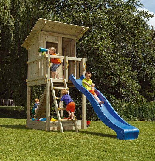 Parque infantil MASGAMES BEACH HUT L con tobogan MA801301