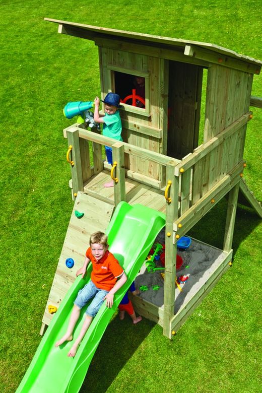 Parque infantil MASGAMES BEACH HUT L con tobogan MA801301