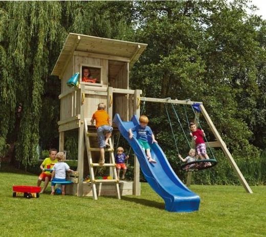 Parque infantil  Beach Hut XL Con columpio doble MA821301