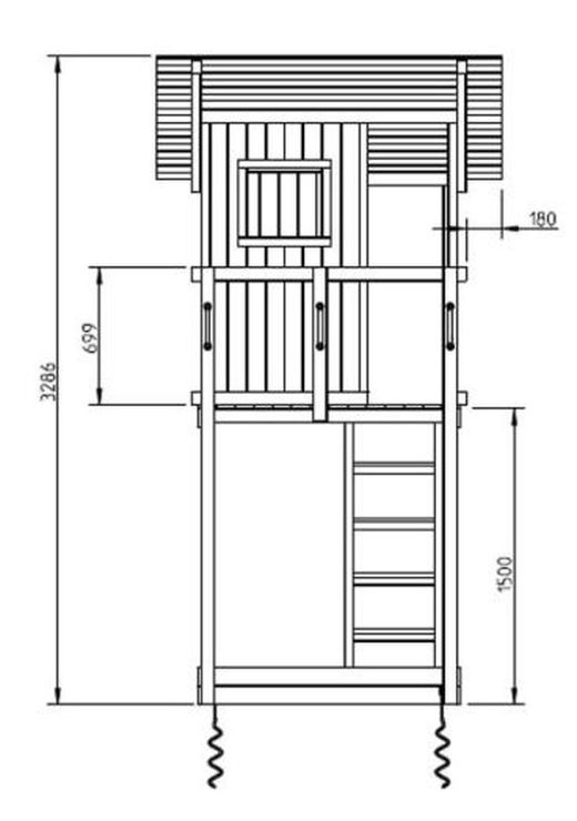 Parque infantil  Beach Hut XL Con columpio doble MA821301