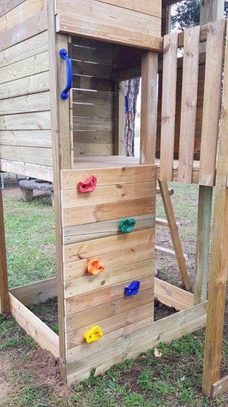 Parque Infantil de madera cuadrada MASGAMES TAGA ESCALADA L MA700360