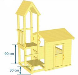 Parque infantil LOOK-OUT “M” con columpio doble MA811801