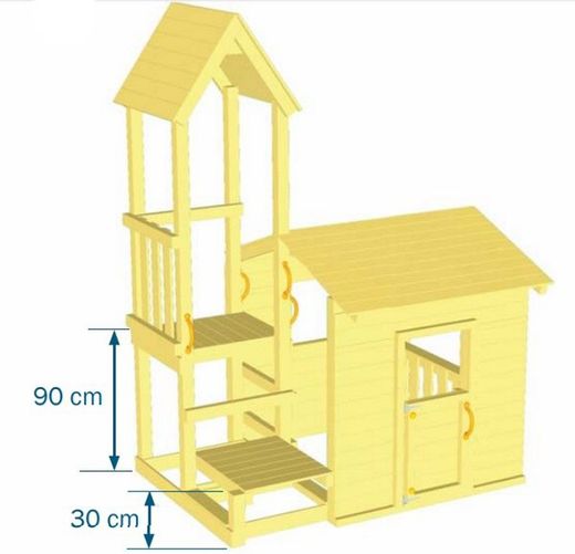 Parque infantil LOOK-OUT “M” con columpio doble MA811801