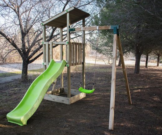 Parque infantil MASGAMES TALAIA L con columpio individual MA700126