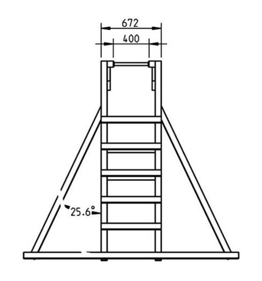Parque infantil MASGAMES TEIDE XL con Columpio y Escalera de Mono MA700103