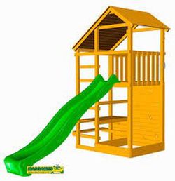 Parque infantil MASGAMES TEIDE XL con Columpio y Escalera de Mono MA700103