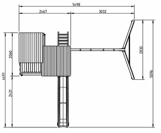 Parque infantil PALAZZO XL CON COLUMPIO DOBLE MA821701