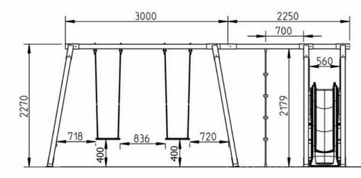 Aire de jeux PEGASUS USAGE COMMERCIAL HORECA MA500104