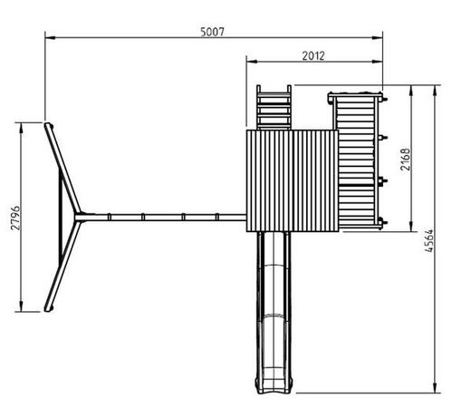 Parque Infantil MASGAMES PENTHOUSE XL  con columpio doble MA821201