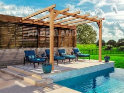Pergola Adosada Madera Laminada ANDORRA GL24H