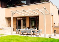 Pergola anexado madeira laminada CADIZ GL24H + parafusos INCLUÍDOS