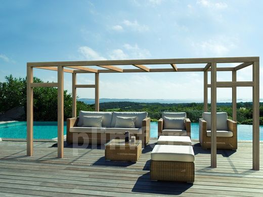 Pergola de madera Laminada GRANADA GL24h + tornilleria INCLUIDA