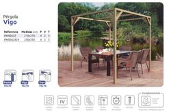 Pérgula VIGO em madeira maciça com tratamento de Autoclave A4 + Parafusos INCLUÍDOS