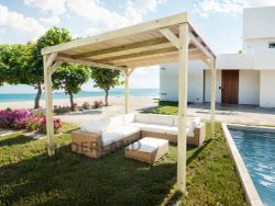 Pergola semicubierta BILBAO - tornilleria INCLUIDA