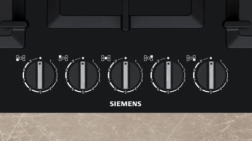 Placa de cocina EP7A6QB90 Placa de gas Siemens Negro