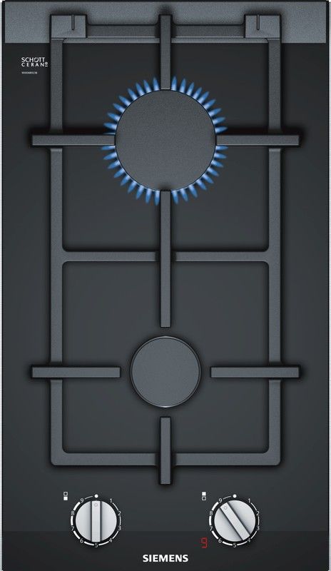 Placa de cocina modular ER3A6BD70, Placa dominó Siemens Negro