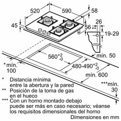 Placa de gas SIEMENS EP6A6CI10 IQ500 60 cm - ¡¡OFERTA SOLO RECOGIDA EN TIENDA DE IRUN!!