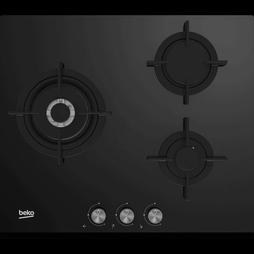 Table de cuisson à gaz BEKO HISW63222SO 3f noir