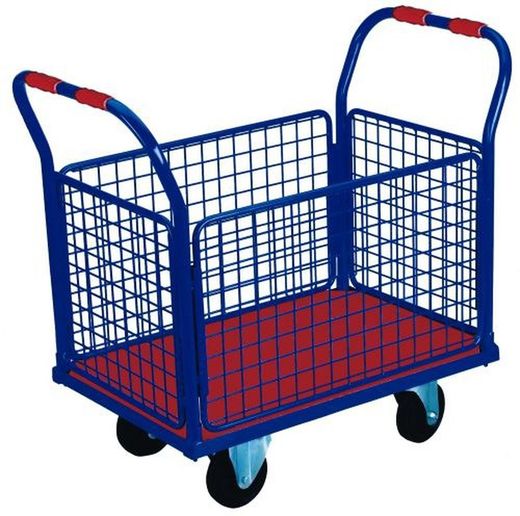 Plataforma malla 910 x 610 mm. Ruedas macizas 6020-MD