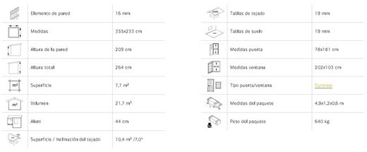 Quiosco de madera PALMAKO KIRA 7,7 m2 EL16-3623 109668