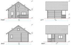 Sauna leila 2 Palmako 44,9 m2 bois lamellé 88 mm