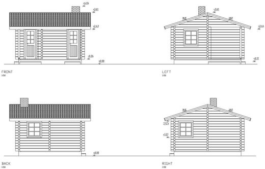 Sauna sofia Palmako 18.7 m2 madera maciza 44 mm