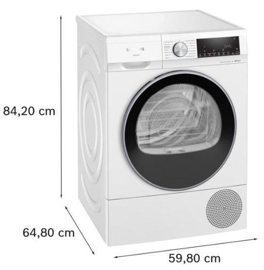 Secadora SIEMENS WQ45G2D0ES IQ500 bonba de calor 9 kg Blanco