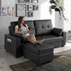 Sofá Cama con masaje + Ottoman BELLAGIO ECO-8220