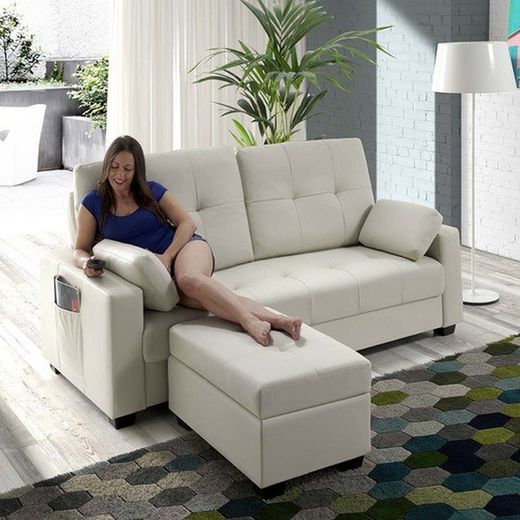 Sofá Cama con masaje + Ottoman BELLAGIO ECO-8220