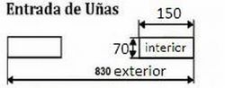Tolva recogida granel 1840x1120x550 mm 12057