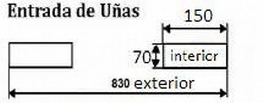 Tolva recogida granel 1840x1120x550 mm 12057