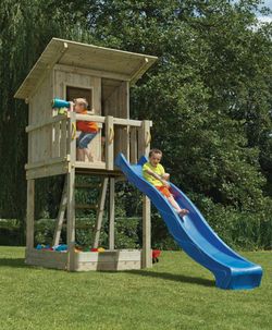 Parque infantil MASGAMES BEACH HUT XL con tobogan MA802301