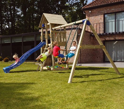 Parque infantil MASGAMES BELVEDERE L con columpio doble MA811401