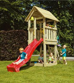 Parque infantil MASGAMES KIOSK L con tobogan MA801101